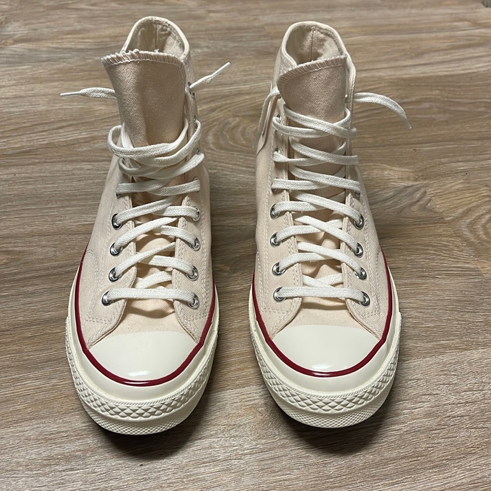 Tan converse mens 9.5 womens 11.5